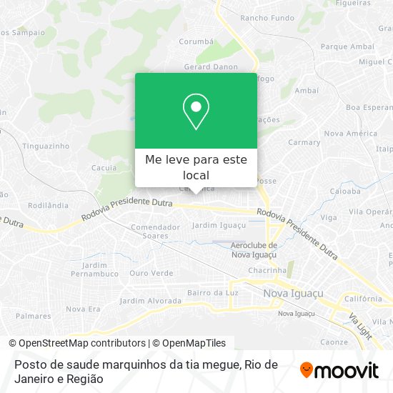 Posto de saude marquinhos da tia megue mapa