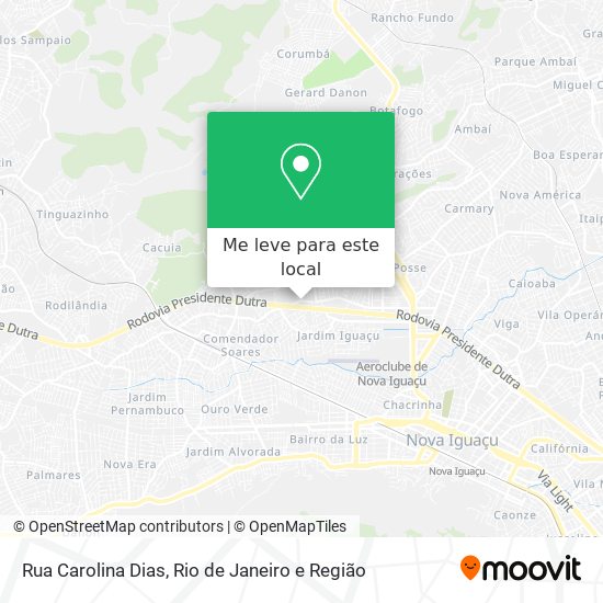 Rua Carolina Dias mapa