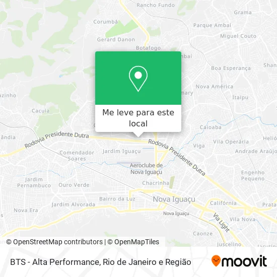 BTS - Alta Performance mapa