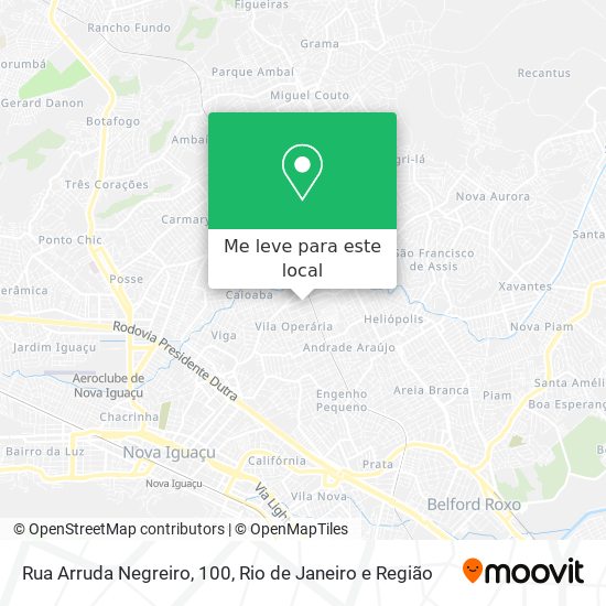 Rua Arruda Negreiro, 100 mapa