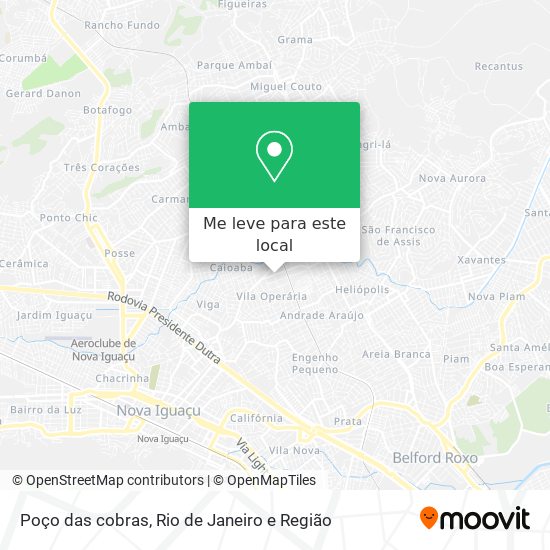 Poço das cobras mapa