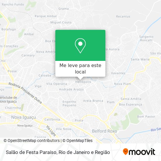 Salão de Festa Paraíso mapa