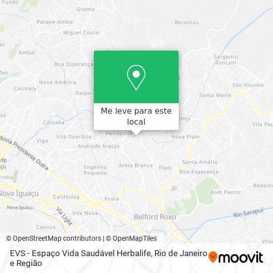 EVS - Espaço Vida Saudável Herbalife mapa