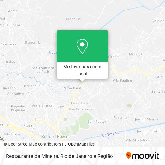 Restaurante da Mineira mapa