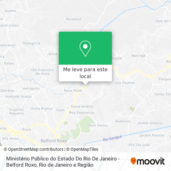 Ministério Público do Estado Do Rio De Janeiro - Belford Roxo mapa