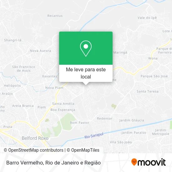 Barro Vermelho mapa