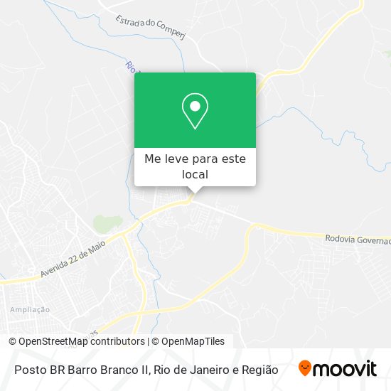 Posto BR Barro Branco II mapa