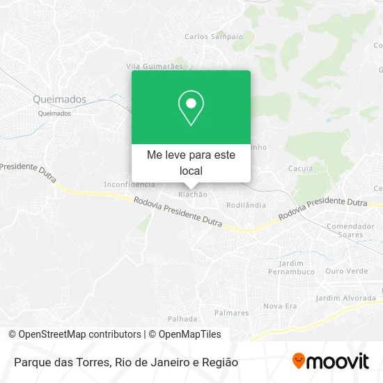 Parque das Torres mapa