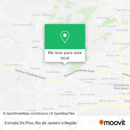 Estrada Do Piso mapa