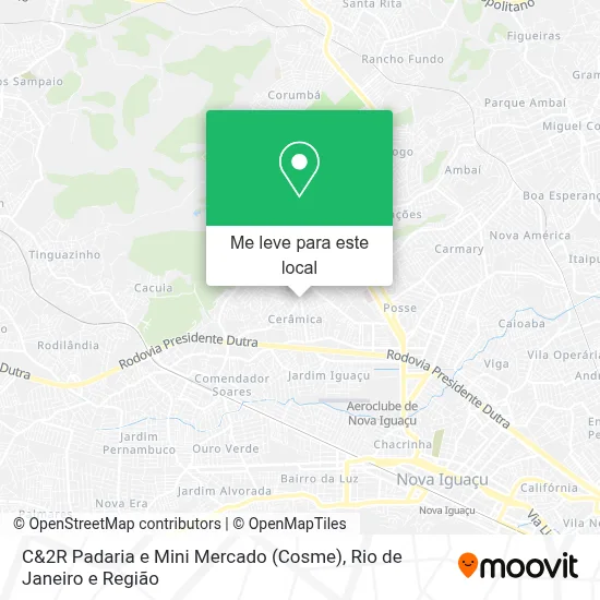 C&2R Padaria e Mini Mercado (Cosme) mapa