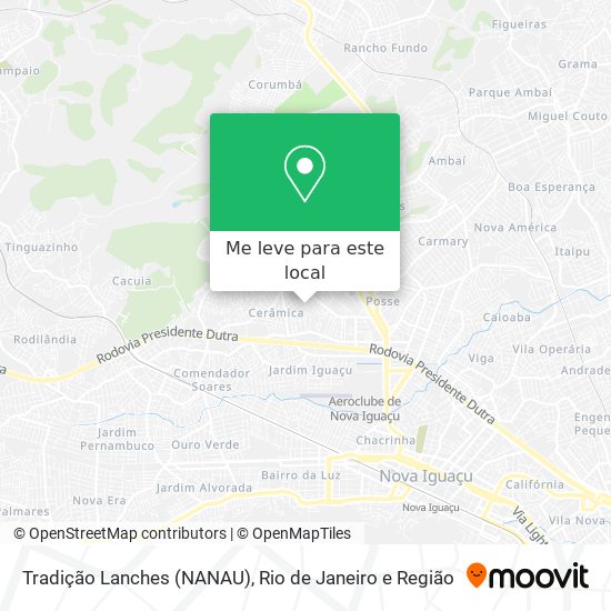 Tradição Lanches (NANAU) mapa