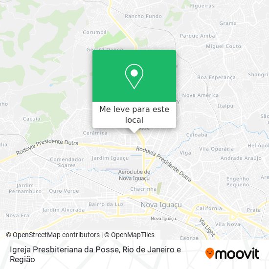 Igreja Presbiteriana da Posse mapa