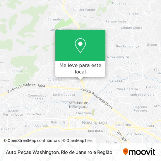 Auto Peças Washington mapa