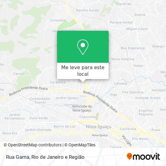 Rua Gama mapa