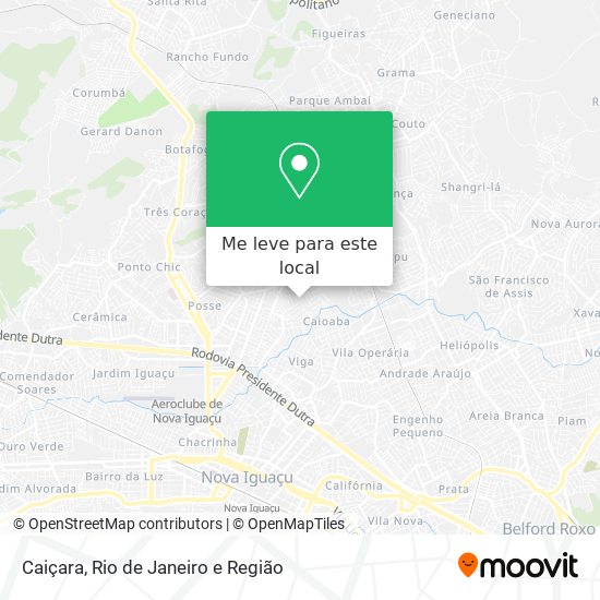 Caiçara mapa