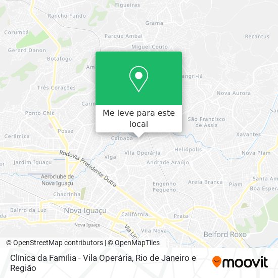 Clínica da Família - Vila Operária mapa