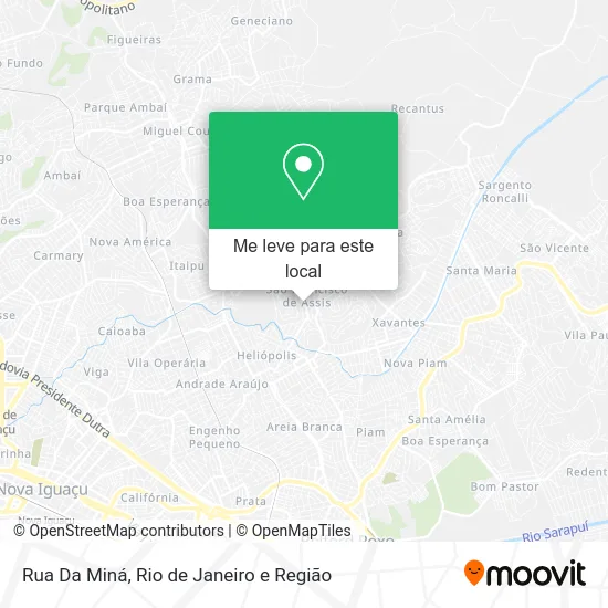 Rua Da Miná mapa