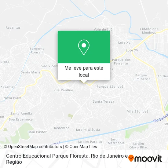 Centro Educacional Parque Floresta mapa