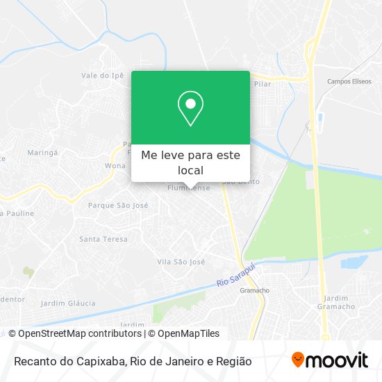 Recanto do Capixaba mapa