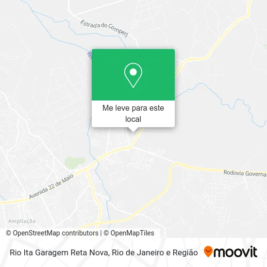 Rio Ita Garagem Reta Nova mapa