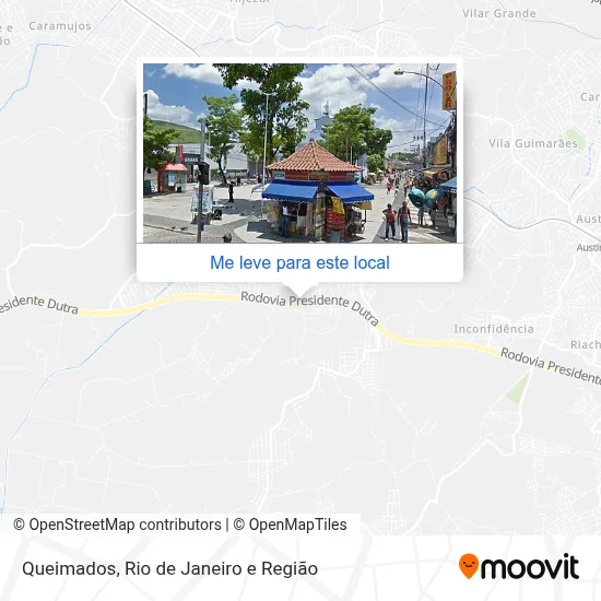 Queimados mapa