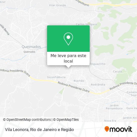 Vila Leonora mapa