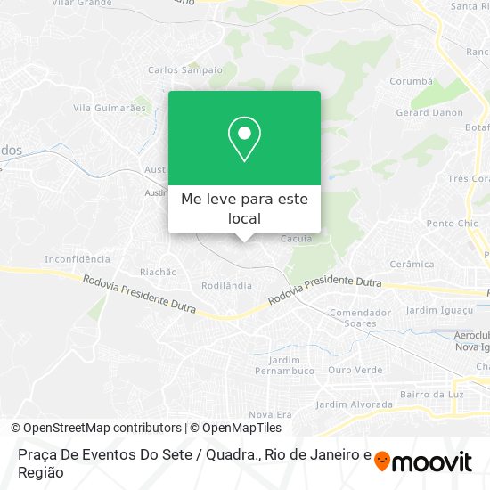 Praça De Eventos Do Sete / Quadra. mapa