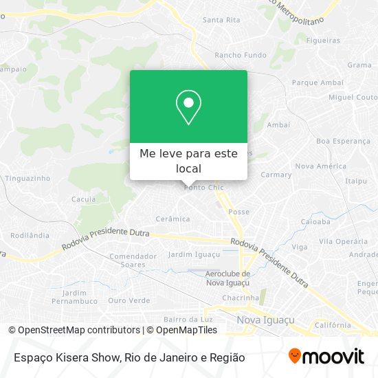 Espaço Kisera Show mapa