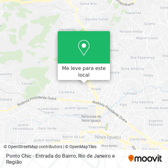 Ponto Chic - Entrada do Bairro mapa
