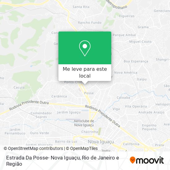 Estrada Da Posse- Nova Iguaçu mapa