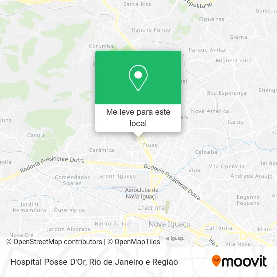Hospital Posse D'Or mapa
