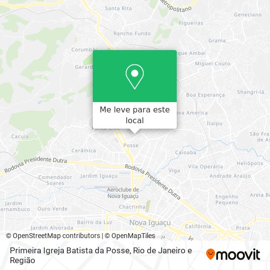 Primeira Igreja Batista da Posse mapa