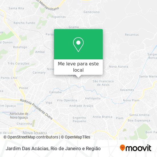 Jardim Das Acácias mapa