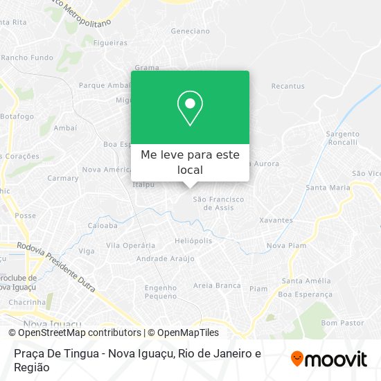 Praça De Tingua - Nova Iguaçu mapa