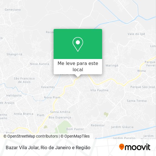 Bazar Vila Jolar mapa