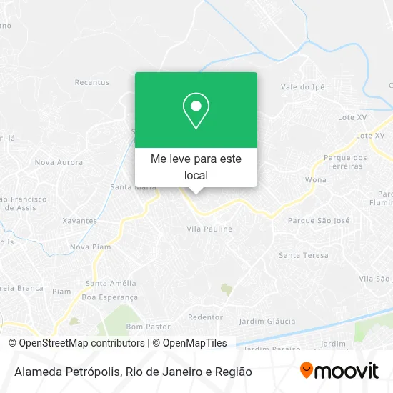 Alameda Petrópolis mapa