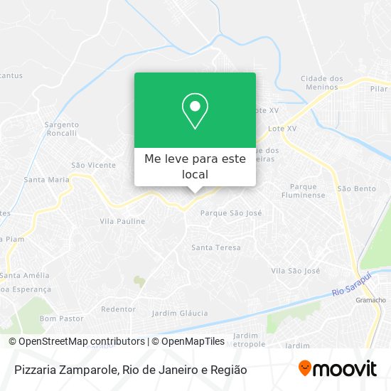 Pizzaria Zamparole mapa