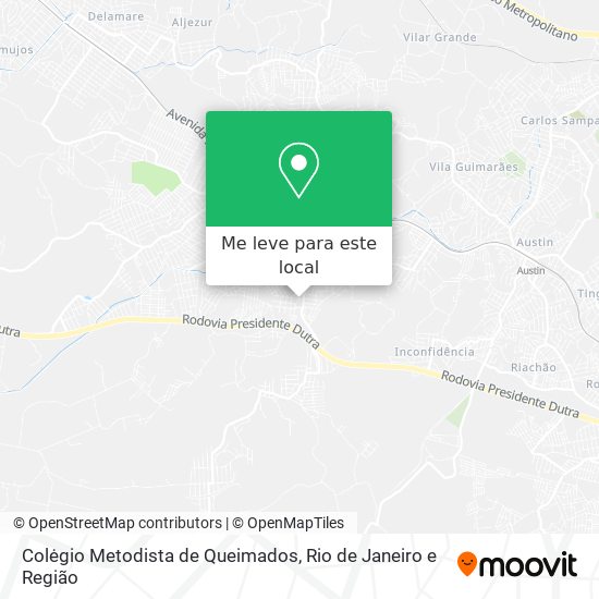 Colėgio Metodista de Queimados mapa