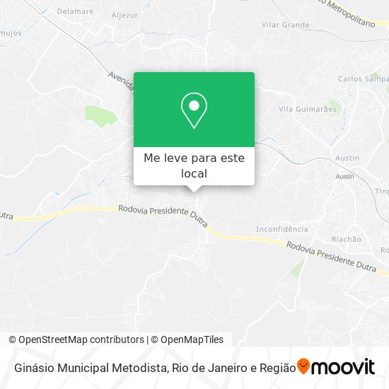 Ginásio Municipal Metodista mapa