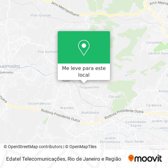 Edatel Telecomunicações mapa