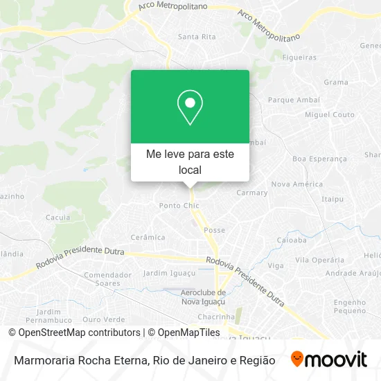 Marmoraria Rocha Eterna mapa
