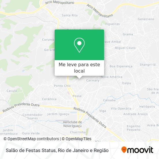 Salão de Festas Status mapa