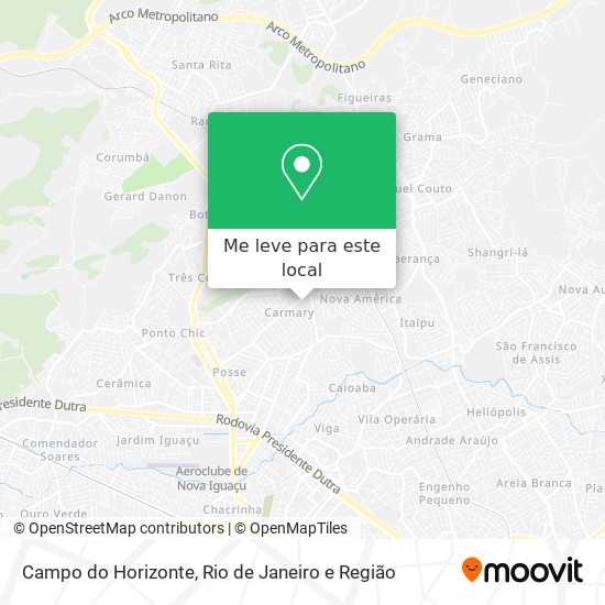 Campo do Horizonte mapa