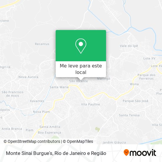 Monte Sinai Burgue's mapa