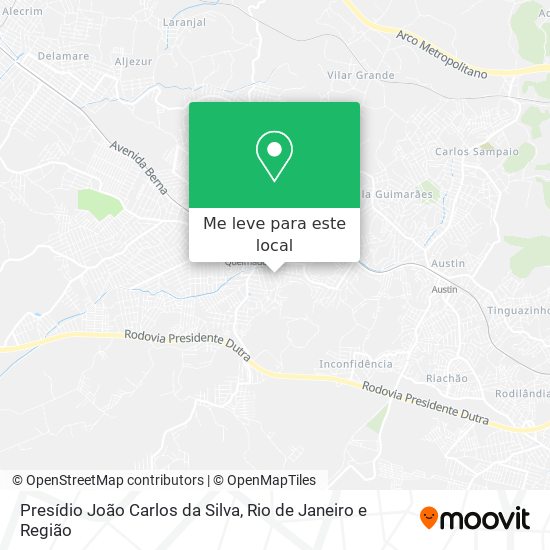 Presídio João Carlos da Silva mapa