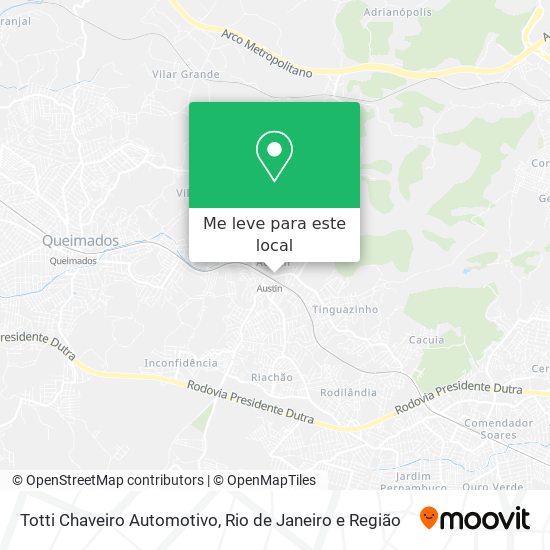 Totti Chaveiro Automotivo mapa