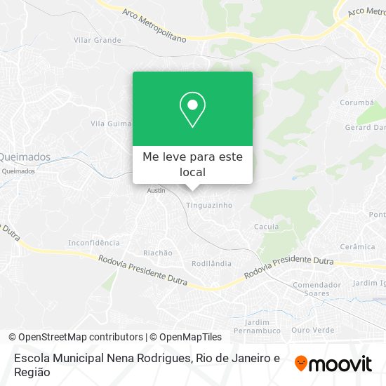 Escola Municipal Nena Rodrigues mapa