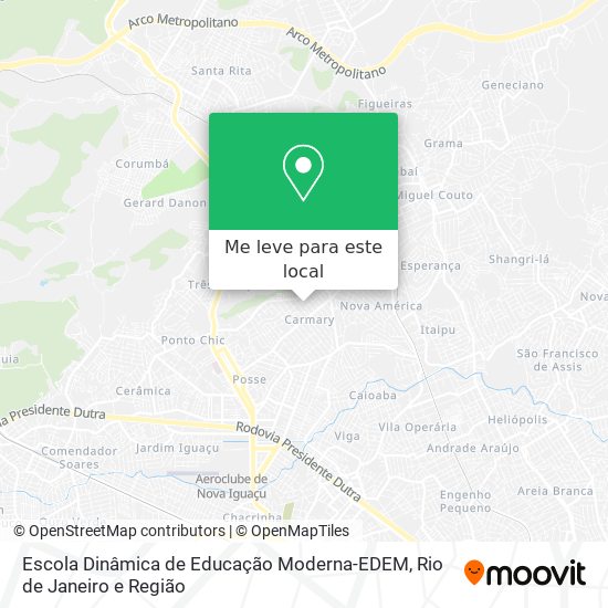 Escola Dinâmica de Educação Moderna-EDEM mapa