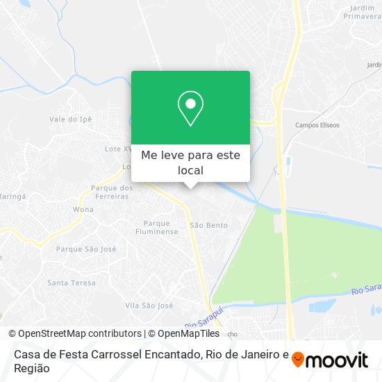 Casa de Festa Carrossel Encantado mapa