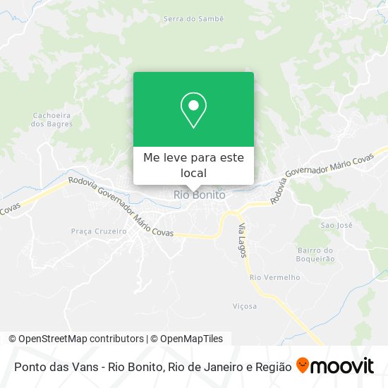 Ponto das Vans - Rio Bonito mapa